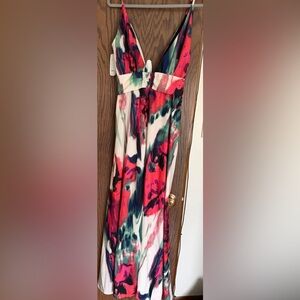 Vibrant Floral Maxi Dress
